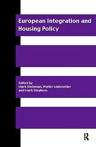 European Integration and Housing Policy cover