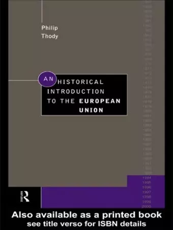 An Historical Introduction to the European Union cover