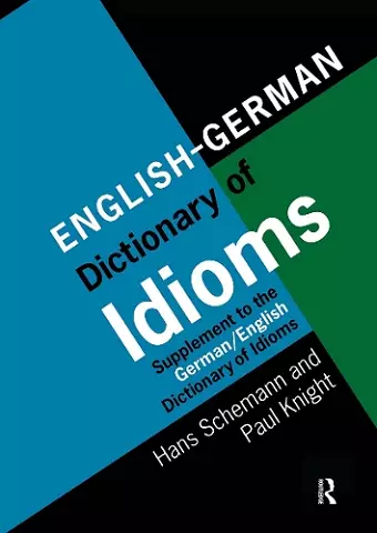 English/German Dictionary of Idioms cover