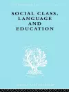 Social Class Language and Education cover
