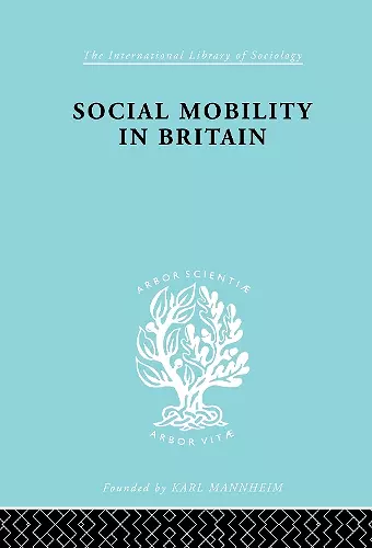 Social Mobility in Britain cover