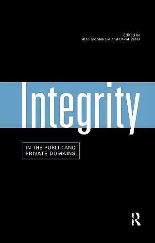 Integrity in the Public and Private Domains cover