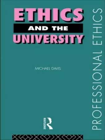 Ethics and the University cover