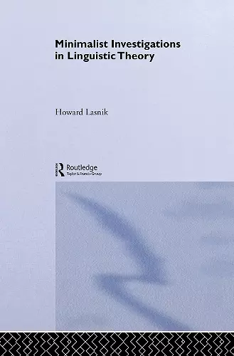 Minimalist Investigations in Linguistic Theory cover