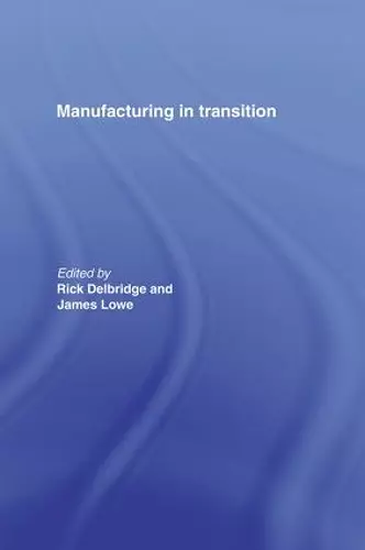 Manufacturing in Transition cover