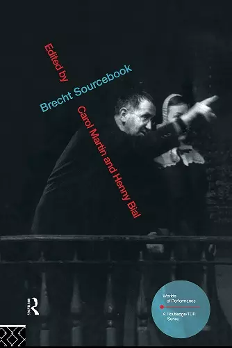 Brecht Sourcebook cover