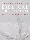 Dictionary of Biblical Criticism and Interpretation cover