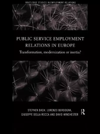 Public Service Employment Relations in Europe cover