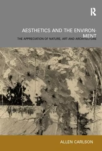 Aesthetics and the Environment cover