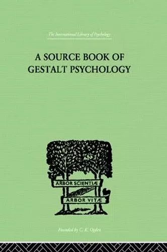 A Source Book Of Gestalt Psychology cover