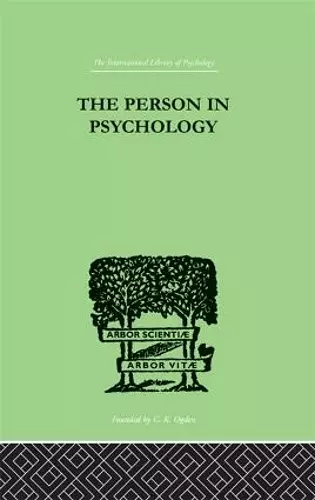 The Person In Psychology cover