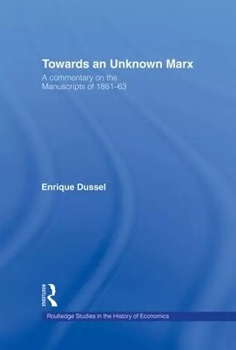 Towards An Unknown Marx cover