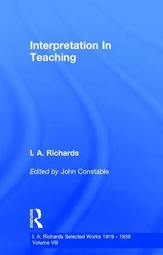 Interpretation In Teaching V 8 cover