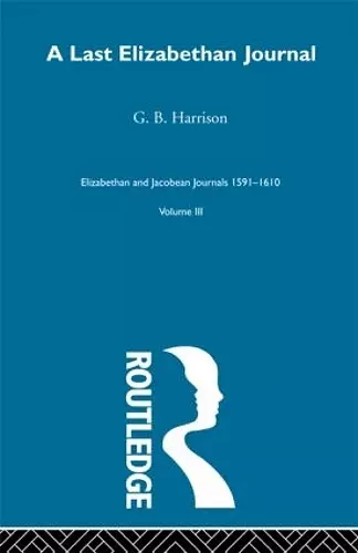 A Last Elizabethan Journal V3 cover