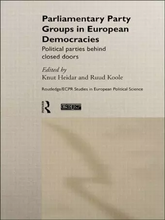 Parliamentary Party Groups in European Democracies cover