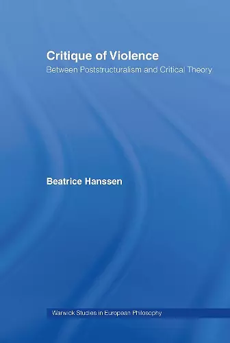 Critique of Violence cover