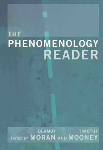 The Phenomenology Reader cover