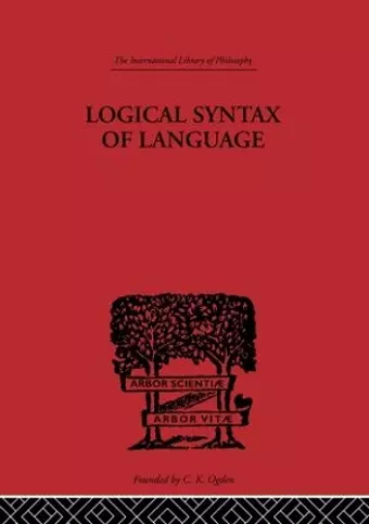 Logical Syntax of Language cover