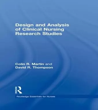 Design and Analysis of Clinical Nursing Research Studies cover