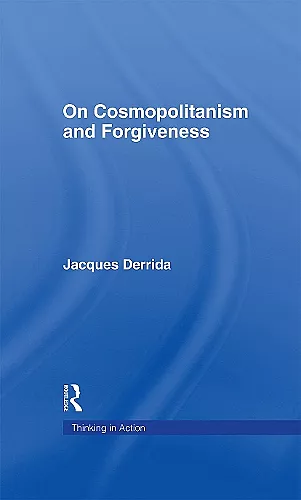 On Cosmopolitanism and Forgiveness cover