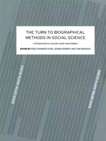 The Turn to Biographical Methods in Social Science cover