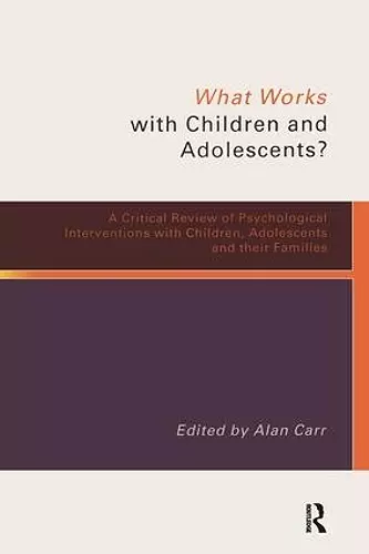 What Works with Children and Adolescents? cover