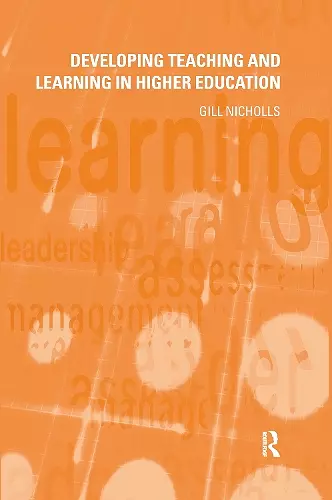 Developing Teaching and Learning in Higher Education cover