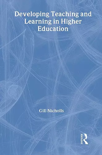 Developing Teaching and Learning in Higher Education cover