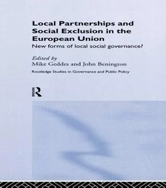 Local Partnership and Social Exclusion in the European Union cover