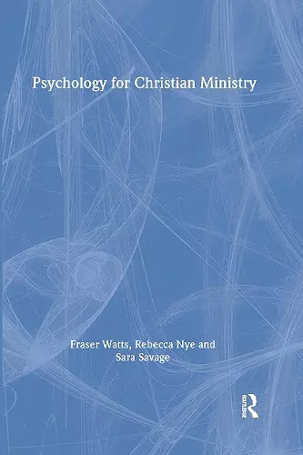 Psychology for Christian Ministry cover