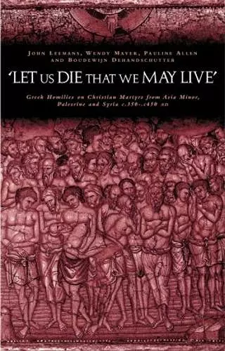 'Let us die that we may live' cover