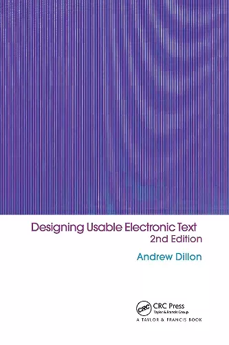 Designing Usable Electronic Text cover