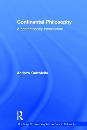 Continental Philosophy cover