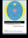 Realist Perspectives on Management and Organisations cover