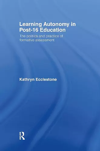 Learning Autonomy in Post-16 Education cover