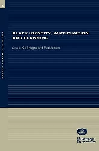 Place Identity, Participation and Planning cover