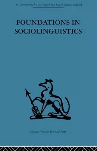 Foundations in Sociolinguistics cover