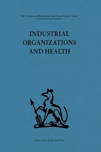 Industrial Organizations and Health cover