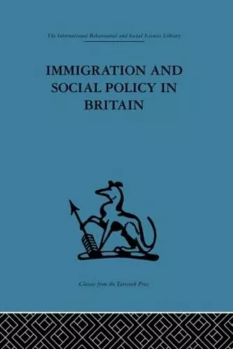 Immigration and Social Policy in Britain cover