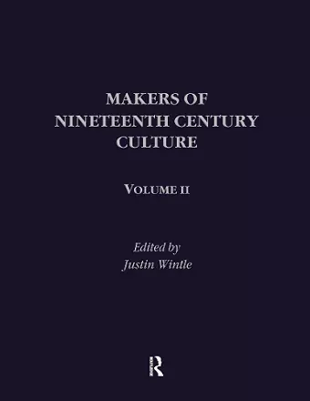 Makers of Nineteenth Century Culture cover