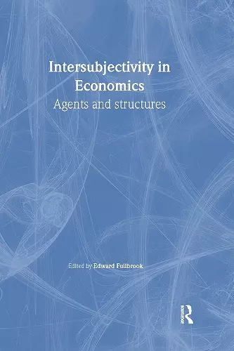 Intersubjectivity in Economics cover