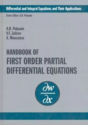 Handbook of First-Order Partial Differential Equations cover