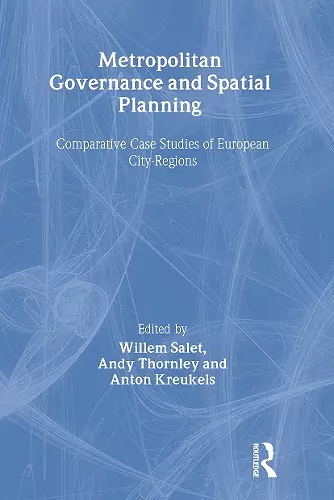 Metropolitan Governance and Spatial Planning cover