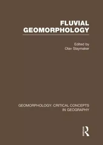 Fluv Geom: Geom Crit Conc Vol cover