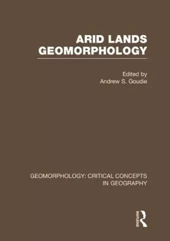 Arid Land Geom: Geom Crit Conc cover