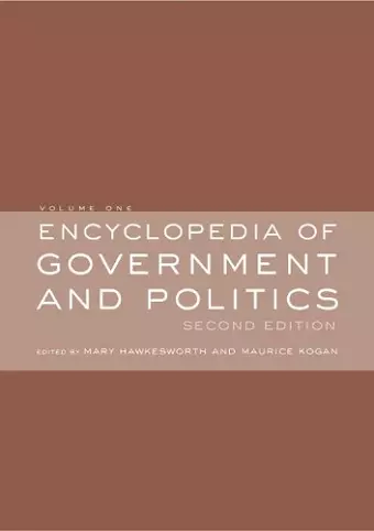 Encyclopedia of Government and Politics cover