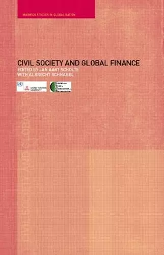 Civil Society and Global Finance cover