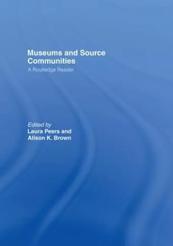 Museums and Source Communities cover