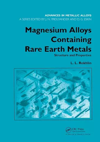 Magnesium Alloys Containing Rare Earth Metals cover