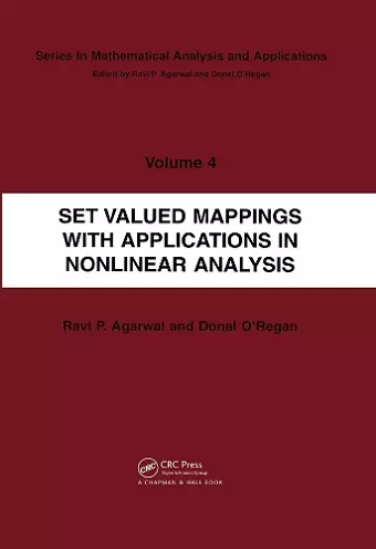 Set Valued Mappings with Applications in Nonlinear Analysis cover